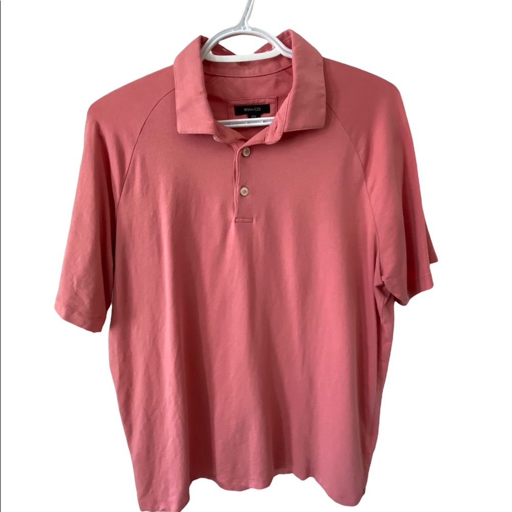 Pink RW&CO. Men’s Polo. WORN ONCE!